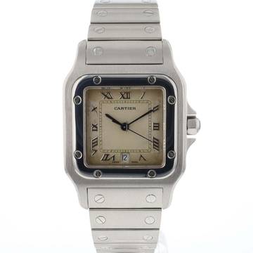  Cartier Santos Galbée GM Steel 