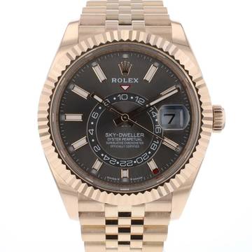  Rolex Sky-Dweller Everose Jubilee Slate Grey 
