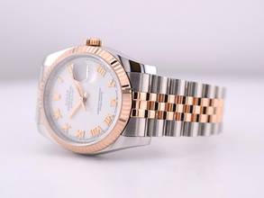 Thumbnail von Rolex Datejust 36 36mm Stainless Steel-rose Gold White Roman Full Set 2014