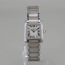 Thumbnail von Cartier Tank Française Stahl/18k Gold 20 x 24 mm Quarz mit Papieren