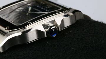 Thumbnail von Cartier Santos De Cartier Medium Blue WSSA0063 - New with VAT - Fullset 2026