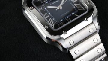 Thumbnail von Cartier Santos De Cartier Medium Blue WSSA0063 - New with VAT - Fullset 2026