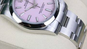 Thumbnail von Rolex Oyster Perpetual 34 Candy Pink 124200 - New LC100 - Fullset 2026