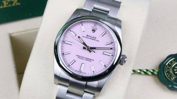 Thumbnail von Rolex Oyster Perpetual 34 Candy Pink 124200 - New LC100 - Fullset 2026