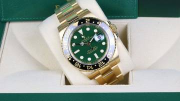 Thumbnail von Rolex GMT-Master II Yellow Gold Green 116718LN - with Box - D Serial