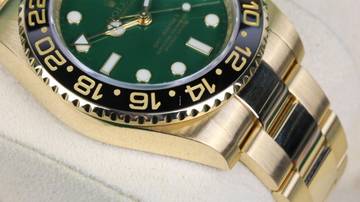 Thumbnail von Rolex GMT-Master II Yellow Gold Green 116718LN - with Box - D Serial