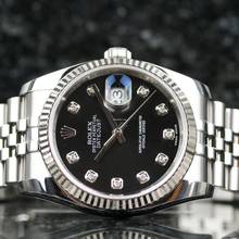 Rolex Datejust 36 Black Diamond Jubilee 116234 - like New - Fullset 2014