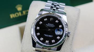 Thumbnail von Rolex Datejust 36 Black Diamond Jubilee 116234 - like New - Fullset 2014