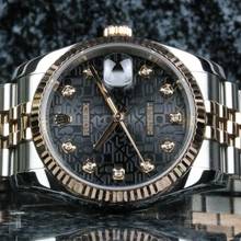 Thumbnail von Rolex Datejust 36 Steel Rosé Jubilee 116231 Black Diamond - Fullset 2012