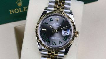 Thumbnail von Rolex Datejust 36 Steel Gold 126233 Jubilee Wimbledon like New - Fullset 2022