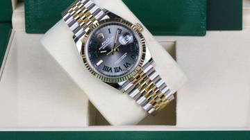 Thumbnail von Rolex Datejust 36 Steel Gold 126233 Jubilee Wimbledon like New - Fullset 2022