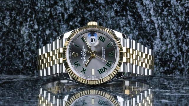  Rolex Datejust 36 Steel Gold 126233 Jubilee Wimbledon like New - Fullset 2022 