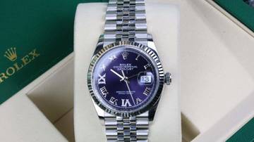 Thumbnail von Rolex Datejust 36 Jubilee 126234 Aubergine 6&9 - like New - Fullset 2021