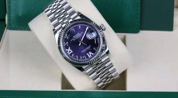 Thumbnail von Rolex Datejust 36 Jubilee 126234 Aubergine 6&9 - like New - Fullset 2021