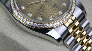 Thumbnail von Rolex Datejust 36 Steel Gold RBR Jubilee Champagne Diamond - Fullset 2012