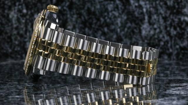  Rolex Datejust 36 Steel Gold RBR Jubilee Champagne Diamond - Fullset 2010 
