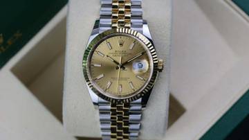 Thumbnail von Rolex Datejust 36 Steel Gold 126233 Champagne Jubilee - like New Fullset 2020