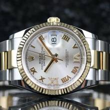 Thumbnail von Rolex Datejust 36 Steel Gold 126233 Oyster Silver XIIV 69 New - Fullset 2021