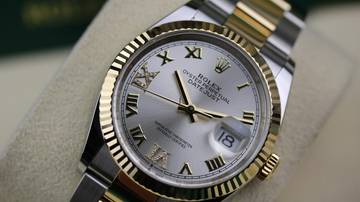 Thumbnail von Rolex Datejust 36 Steel Gold 126233 Oyster Silver XIIV 69 New - Fullset 2021