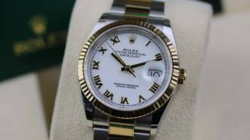 Thumbnail von Rolex Datejust 36 Steel Gold 126233 Oyster - White Roman - New - Fullset 2025
