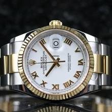 Thumbnail von Rolex Datejust 36 Steel Gold 126233 Oyster - White Roman - New - Fullset 2025