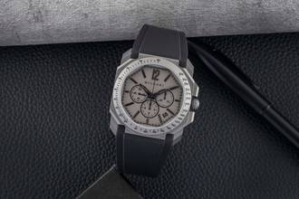 Thumbnail von Bulgari Octo Velocissimo Chronograph Titan Automatik Herrenuhr Ref. 102859 B&P