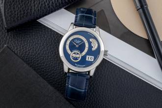 Thumbnail von Glashütte Original PanoMaticLunar Steel Automatic Men's Watch Ref 1-90-02-05-02-04 B&P 2007