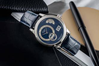 Thumbnail von Glashütte Original PanoMaticLunar Steel Automatic Men's Watch Ref 1-90-02-05-02-04 B&P 2007