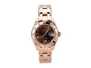 Rolex Lady-Datejust Pearlmaster 29 Everose Gold 80315 Choco Roman