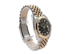 Thumbnail von Rolex Datejust 36 Oystersteel / Gelbgold Ref. 126233 Schwarz Diamant Jubile-Band