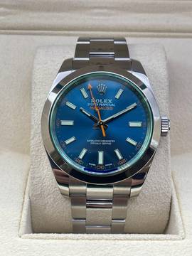  Rolex Milgauss Blue 116400GV Top Condition Full Set with Box&Papers 2022 Discontinued 