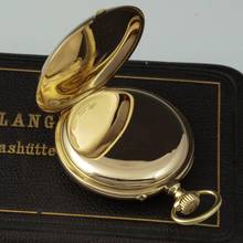 Thumbnail von A. Lange & Söhne Grosse Lange 1 Echte Anker-Chronometer mit Gulliame-Unruh Etui & Museums Zertifikat 18k Gold 1A Sehr seltene Glashütter Ankerchronometer mit Großen Unruh