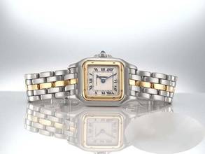 Thumbnail von Cartier Panthère Lady Stahl Gelbgold 750 Damen Armbanduhr Damenuhr Stainless Steel 18kt Yellow Gold