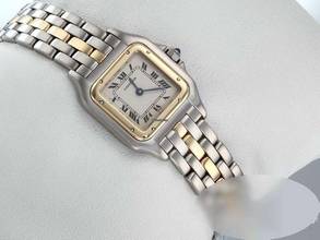 Thumbnail von Cartier Panthère Lady Stahl Gelbgold 750 Damen Armbanduhr Damenuhr Stainless Steel 18kt Yellow Gold