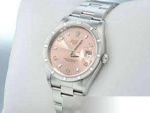 Thumbnail von Rolex Oyster Perpetual Date 34mm Edelstahl 15210 2005 Damen Herren Stahl Stainless Steel Oyster-band Chronometer