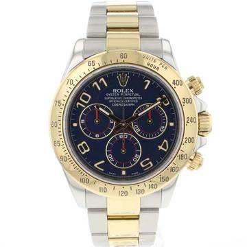  Rolex Daytona Steel/Gold Blue Racing Dial 