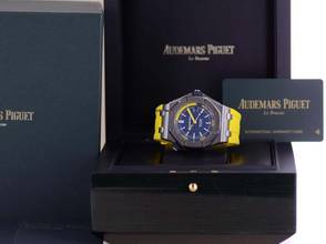 Thumbnail von Audemars Piguet Royal Oak Offshore Diver Blue Dial Yellos Rubber Summer B+P