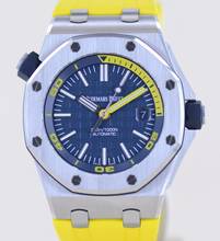 Thumbnail von Audemars Piguet Royal Oak Offshore Diver Blue Dial Yellos Rubber Summer B+P