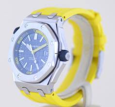 Thumbnail von Audemars Piguet Royal Oak Offshore Diver Blue Dial Yellos Rubber Summer B+P