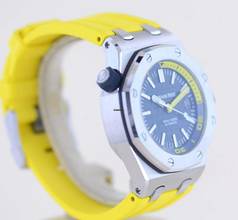 Thumbnail von Audemars Piguet Royal Oak Offshore Diver Blue Dial Yellos Rubber Summer B+P