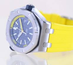 Thumbnail von Audemars Piguet Royal Oak Offshore Diver Blue Dial Yellos Rubber Summer B+P