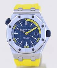 Thumbnail von Audemars Piguet Royal Oak Offshore Diver Blue Dial Yellos Rubber Summer B+P