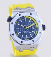 Thumbnail von Audemars Piguet Royal Oak Offshore Diver Blue Dial Yellos Rubber Summer B+P