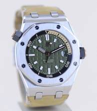 Thumbnail von Audemars Piguet Royal Oak Offshore Diver green Dial Khaki B+P