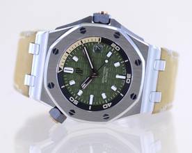Thumbnail von Audemars Piguet Royal Oak Offshore Diver green Dial Khaki B+P