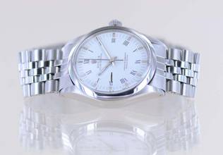 Thumbnail von Rolex Oyster Perpetual 34 Vintage Jubiléband White dial Chronometer 1975 B+P rar