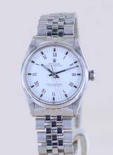Thumbnail von Rolex Oyster Perpetual 34 Vintage Jubiléband White dial Chronometer 1975 B+P rar