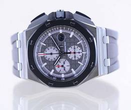 Thumbnail von Audemars Piguet Royal Oak Offshore Chronograph 44mm Chronograph grey Titan Glasboden B+P