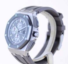Thumbnail von Audemars Piguet Royal Oak Offshore Chronograph 44mm Chronograph grey Titan Glasboden B+P