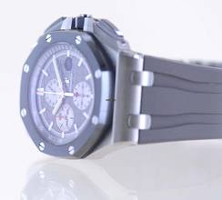 Thumbnail von Audemars Piguet Royal Oak Offshore Chronograph 44mm Chronograph grey Titan Glasboden B+P